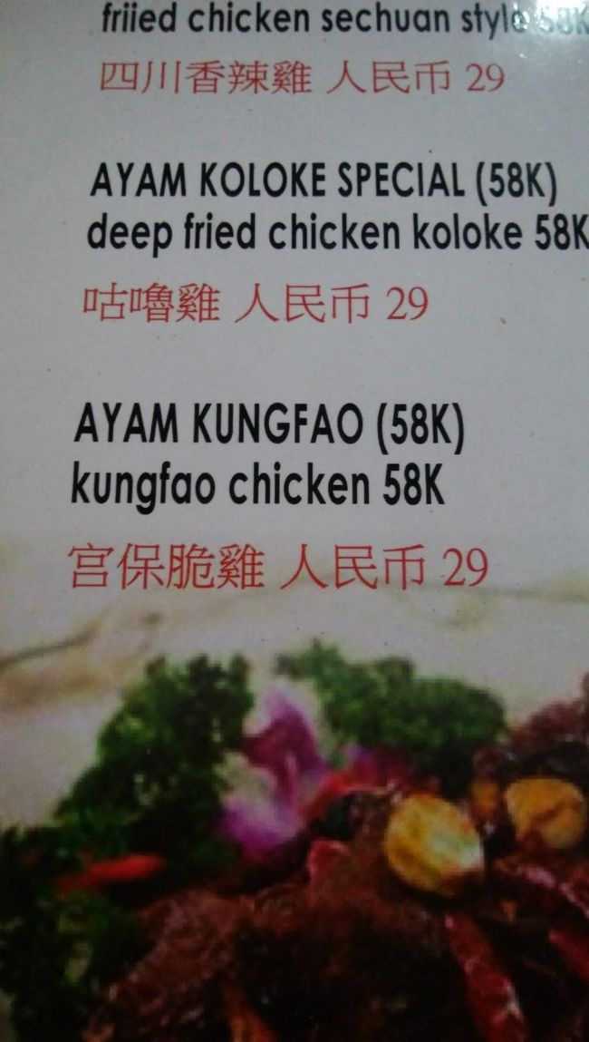 ワンタンももちろん美味しかったのですが<br />びっくりしたのがAYAM　KUNGFAO<br />バリに来てから鶏肉しか食べていない鶏肉好きの娘が選んだのですが<br />驚きの美味しさです