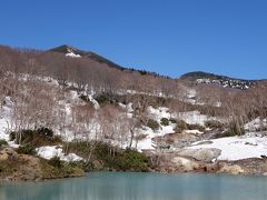 ５００ｍほど先に「地獄沼」

すごい色なんだけど、酸ヶ湯だから今さら素直に驚けない。（笑）

