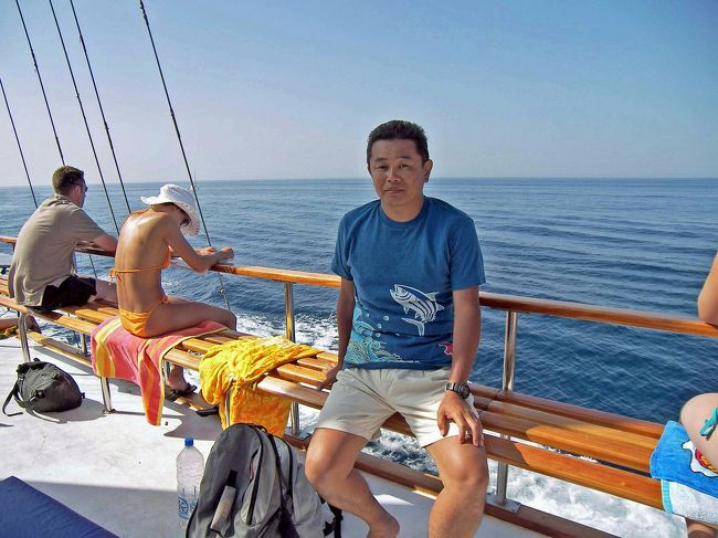 海の男には「にんべん」のＴシャツが似合うと思ったのですが。