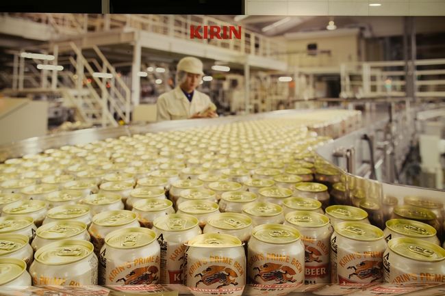 ビール工場見学は楽しい。