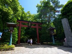 タクシーで移動し根津神社の北側の鳥居へやってきました。