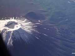 富士山の真上を飛ぶコースでした