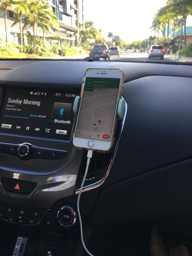 こんな感じ。<br />旦那さんダッシュボードに何か乗っかているの嫌みたいで。上に乗っけるタイプはNG<br />。安っすいやつだとすぐに落ちるしね。来年も使おう。