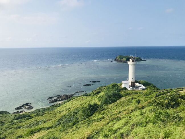 次は、石垣島の最北端観光地。<br />平久保崎灯台。<br />ようやく晴れてくれました。