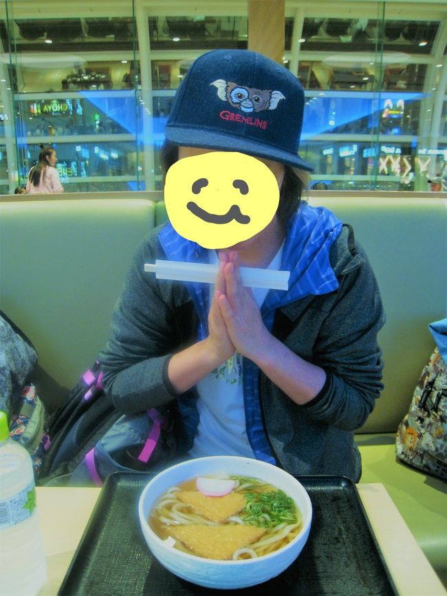 羽田空港国際線ターミナル<br /><br />日本食さいごは、あたたかいうどん