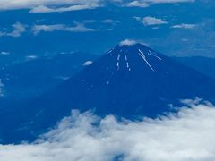 そして、S女史と合流して機上の人となりました。

富士山が、すっかり夏モード！