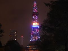 大通まで来るとテレビ塔が見えました。これで札幌で夜景を見るというミッション完了。