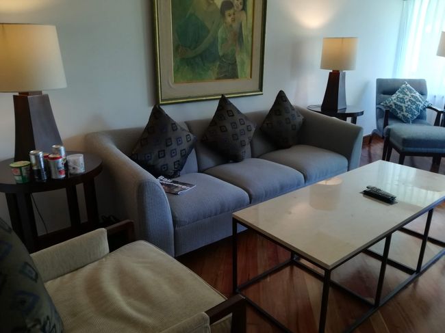 リビングのソファーとテーブル。<br /><br />十分な広さ