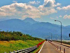 前方には、島原半島の普賢岳。