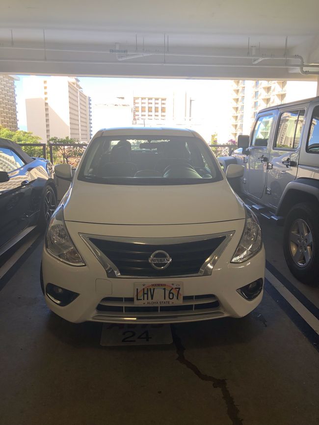 またまたバジェットレンタカー。<br />おととい借りたNISSAN carと<br />色違いです。笑