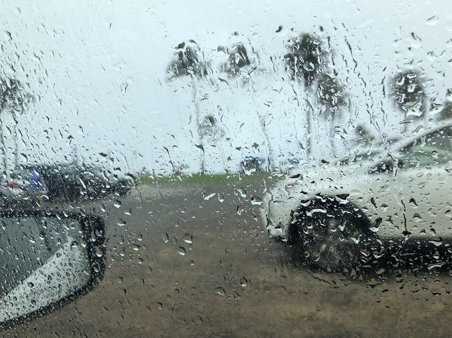 と、向かってましたが<br />まさかの豪雨｡ﾟ(ﾟ´ω`ﾟ)ﾟ｡<br />しばらく待っても<br />雨が止む気配がないので<br />ワイケレ方面へ車を走らせます