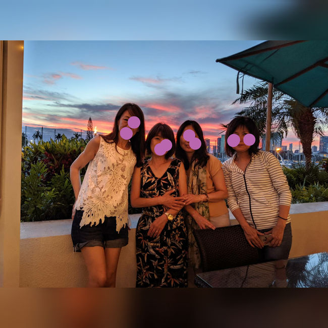 半分泣きながら記念写真<br />また積立して来年も来ようね(笑)