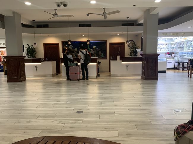 ホテル着は１２時３０分過ぎ。予想より遅くなった。<br />チェックインは１６時からだが、すぐ用意できるとのこと。しかも、ユーラッキー！奥さんも喜ぶよ的なこと言われ、もしかしてアップグレードかと思ったが、部屋の広さは変わらないが、最上階の部屋とのこと。