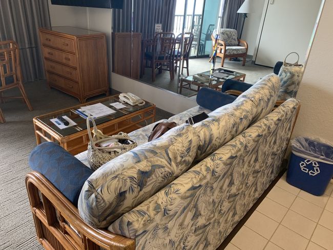 部屋に入って右手にソファーがあります。これがベッドになるようです