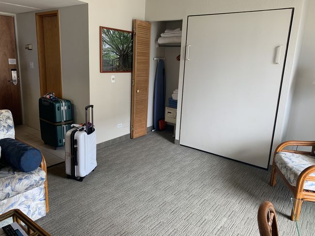 取手の付いた壁がベッドになります。<br />使わな時は収納すれば部屋を広く使えます。<br />