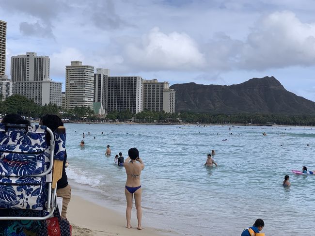 シェラトン付近まで来てダイヤモンドヘッドをパチリ！