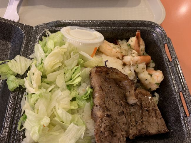 ハーフステーキ&amp;ガーリップシュリンプ<br />噂通り美味かった！