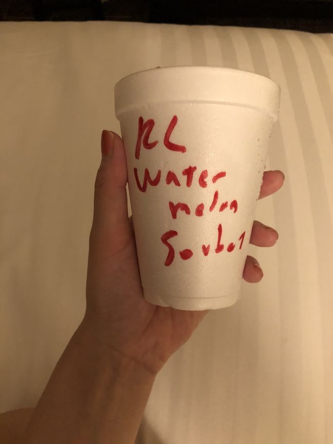 高橋果実店でデザートを。<br />夫はココナッツアイスクリーム<br />私はスイカのソルベ。<br />