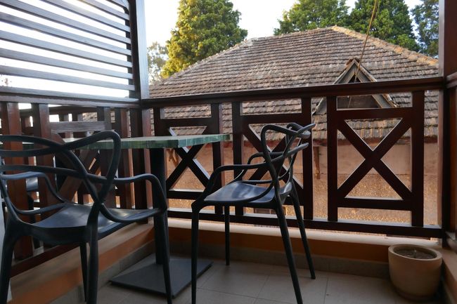 ホテル客室のベランダ