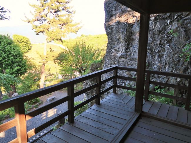 信州令和55 姨捨山a 長楽寺 月見の名所 ☆本堂/月見殿・月見堂・観音堂・桂巨木も