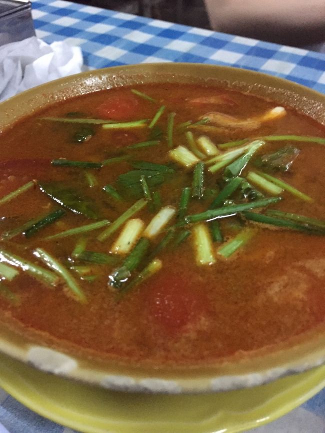 トムヤムクン。<br />普通だた汗<br />炒めもの、和え物を頼むべきかな