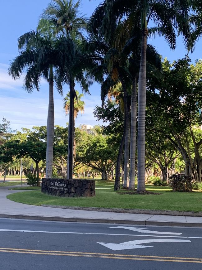 ツアーの集合場所に向かう途中のフォートデルッシー公園<br />ここでのんびり読書や昼寝なんかもいいね♪