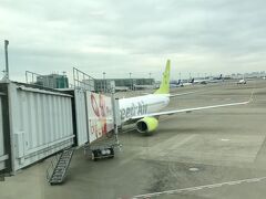 羽田空港 7:40発のソラシド航空で、鹿児島へ出発です！
ソラシド初搭乗。