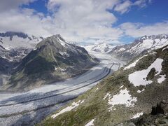 アレッチ氷河、滅多にお目にかかれない景色。

もの凄い迫力。