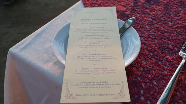 コース料理です。