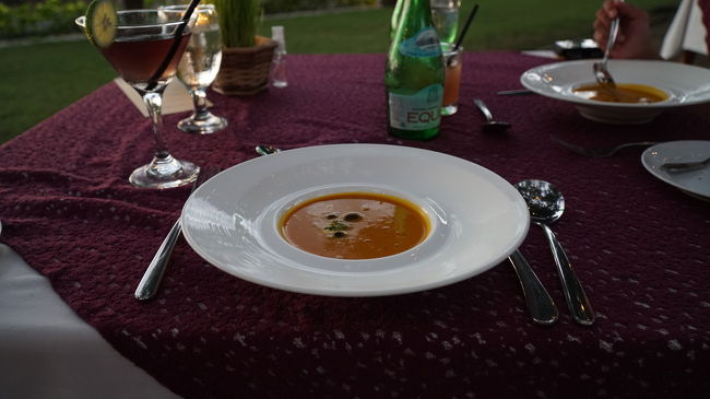 カボチャのスープ。