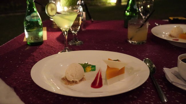 デザート。お腹いっぱいです！<br />美味しかったですが、ご飯は普通のワルンで十分ですね。サンセットもいつも行ってるところの方が広く見られます。<br />ただ、安全性とゆったりした空間が重要な場合はこちらでのサンセット観賞がいいかもです。