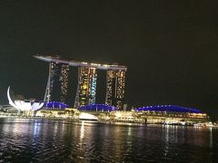 マリーナベイサンズの夜景。シンガポールならではの景色。
娘は、おばあちゃんと一緒に上からの景色を眺めたそうです。私たちは、子供が一人いないあいだ少しのんびり過ごしていました。