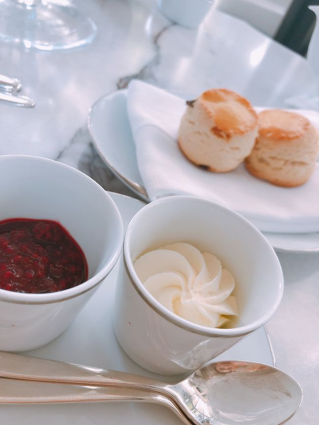 温かいスコーンと共に持ってきてくれたジャムとクロテッドクリームも絶品！<br />ゆっくりのんびり寛いで癒しのひと時でした。<br />ちなみにお一人様3000円程度。