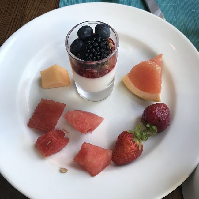 フルーツもやっぱり美味しい。