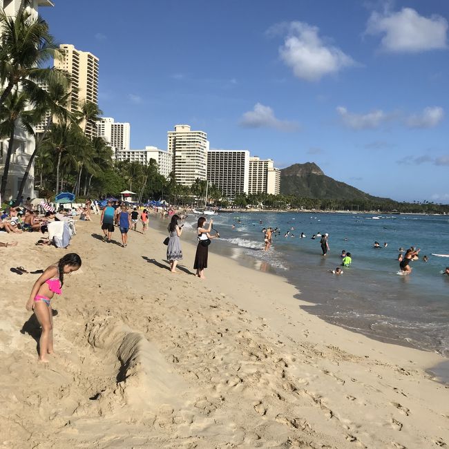 約6時間の観光が終了。<br />ハレイワタウンでゆっくり過ごせたので、大満足！<br />もっともっと調べて行けばよかったかな…<br /><br />そう言えば、まだビーチに行ってなかったので夕食前にビーチへ 笑<br />