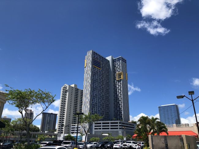 このまま、アラモアナショッピングセンターまでジョギングで戻り、そこからホテルまで、ワイキキトローリーです。水もなくなり、喉がカラカラです。<br /><br />この後、再度、ワイキキトロリーでアラモアナショッピングセンターまで行き、お土産を購入後、タクシーで慌てて「Patagonia」を往復。<br />そして再び、ワイキキトロリーでホテルへ戻ります。<br />「Pataloha」のＴシャツは、ほとんど日本人に合うサイズは売り切れでした。<br />