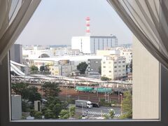 眺望はさいたま新都心駅とコクーンシティ。