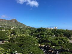 もう片方の窓からは正面にダイアモンドヘッドが！