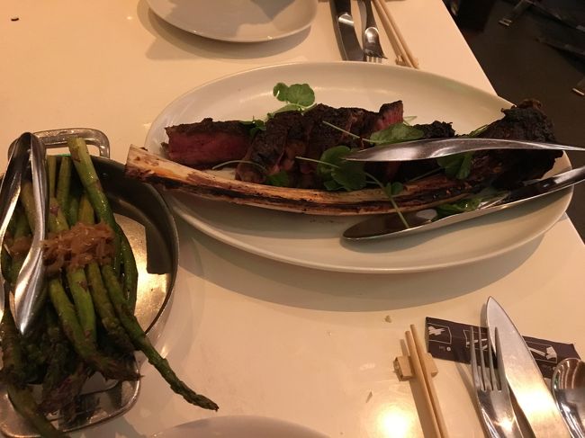 熟成肉のトマホーク ステーキを注文。超美味！