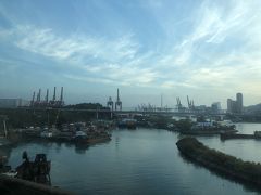 青衣駅過ぎた辺りの夕暮れ