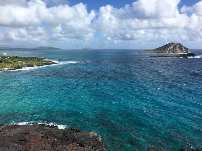 次はマカプウ展望台。本当に綺麗な海です。