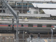 大宮駅。今は廃止されてしまった寝台特急カシオペア号が札幌へ向かって出発したところでした。