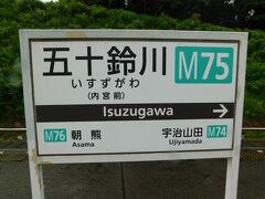 2019.07.27　五十鈴川
いろいろ食べてバス乗って最寄り駅の五十鈴川へ。