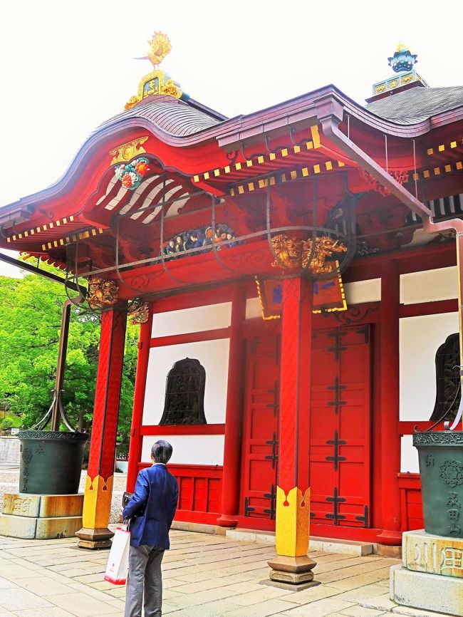 成田山-5 新勝寺c 三重塔・一切経堂・鐘楼あたり ☆極彩色装飾