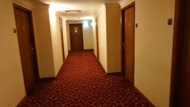 夕刻の散策は雨が降ったので中止、<br />そのため必然的にホテルで夕食です。