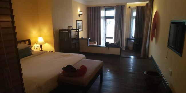 部屋をグレードアップしてくれました。<br />ただ、チェックインの際にオプショナルルアーの宣伝をしすぎてパスポートのコピーをとらなかったのはマイナス。<br />結構押しが強いフロントでした。