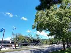 近鉄奈良駅から徒歩でSTART。
月曜の昼間ですが、やはり外国人観光客の多いこと多いこと。

てくてく歩いていくと、すぐに鹿のうんちの臭い（夏だから…）。
そして向かい側に、新しく出来た奈良公園のバスターミナルが現れます。

■奈良公園バスターミナル　（　https://npbt.jp/　）
『豆鹿喫茶』や『PARK桃谷楼』などの店舗が入っています。