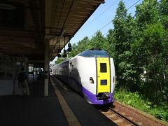 南千歳駅から特急スーパーとかちに乗車