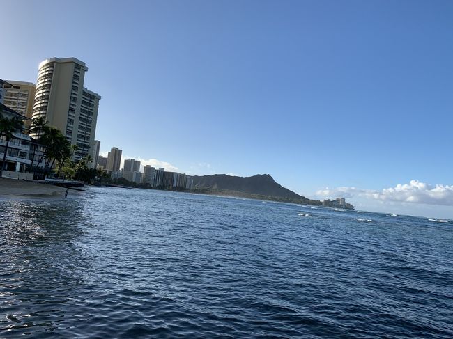 同じ場所からダイヤモンドヘッドを撮影