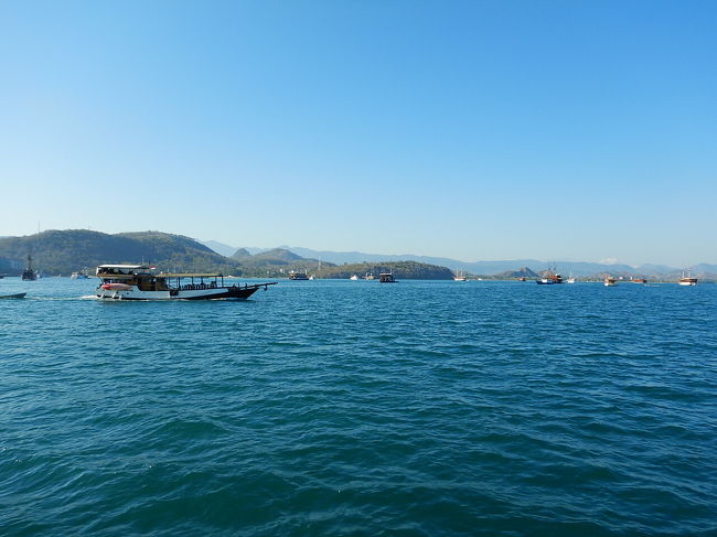 ラブハンバジョにある港から大きなダイビングボートにて出発。およそ1時間の船旅。